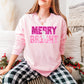 TMT // GLITTER Faux Embroidery Merry & Bright MATTE CLEAR FILM