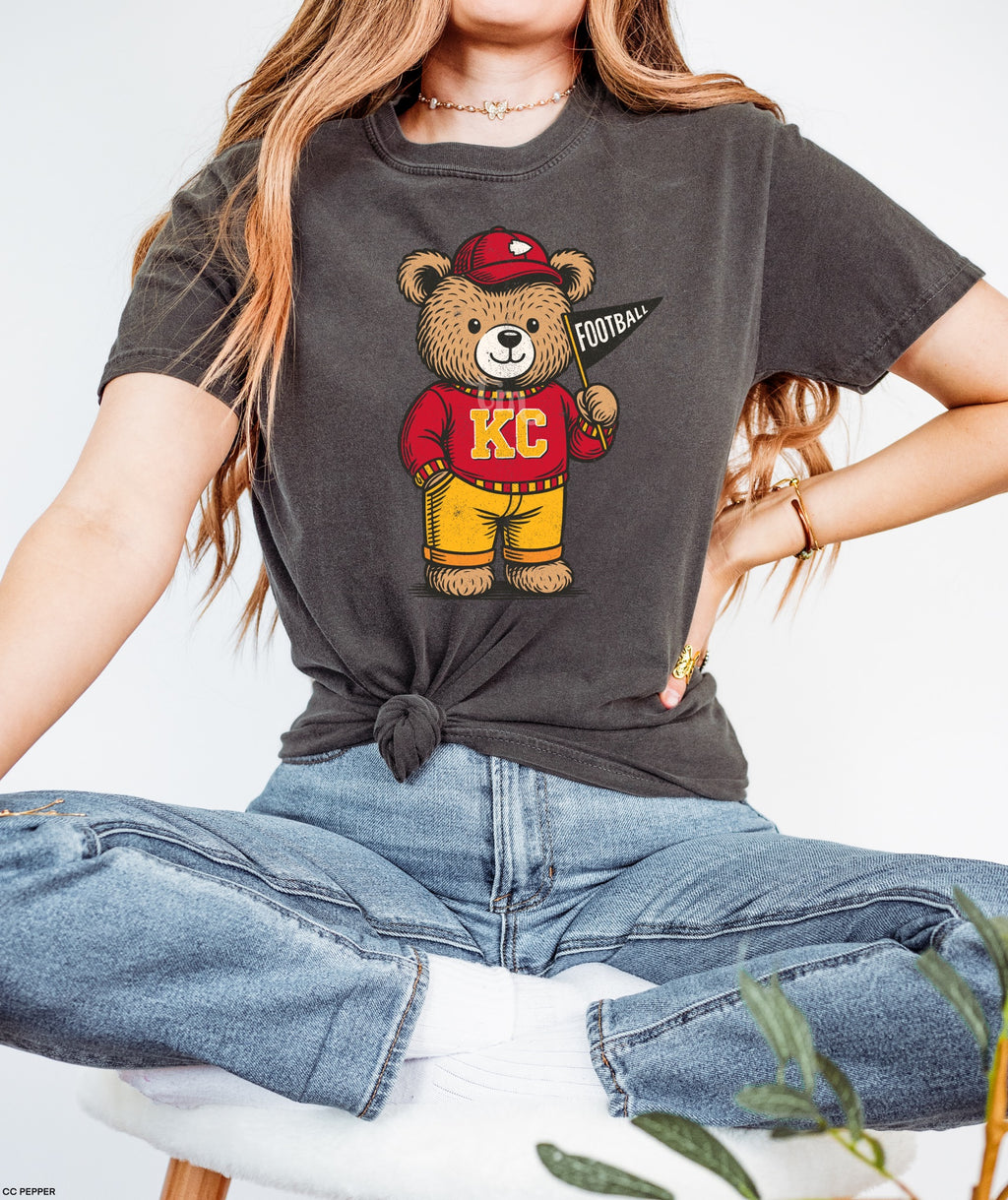TMT // KC Football Bear MATTE CLEAR FILM