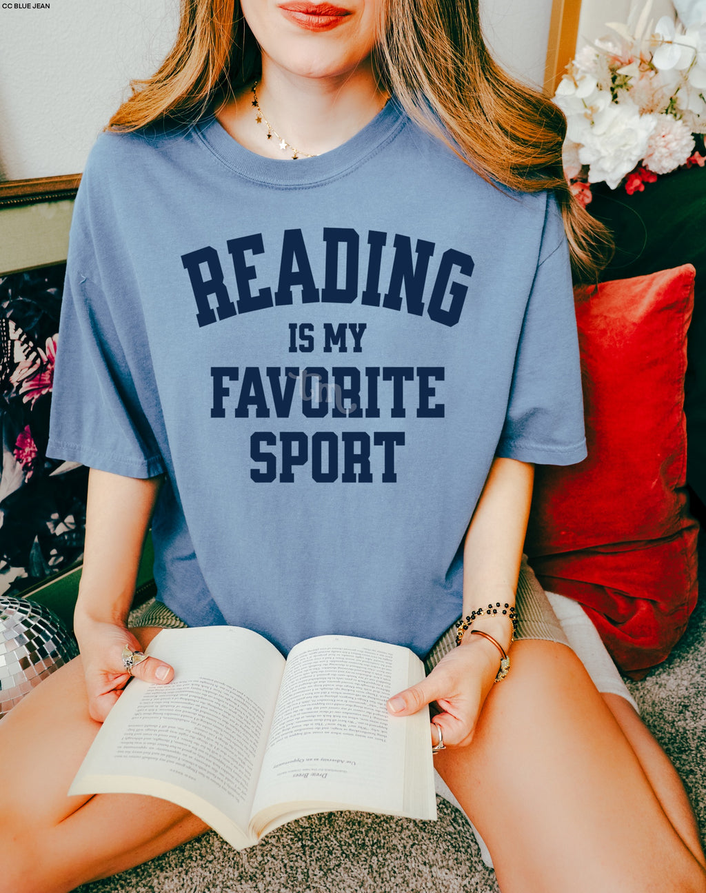 Reading is My Favorite Sport NAVY INK