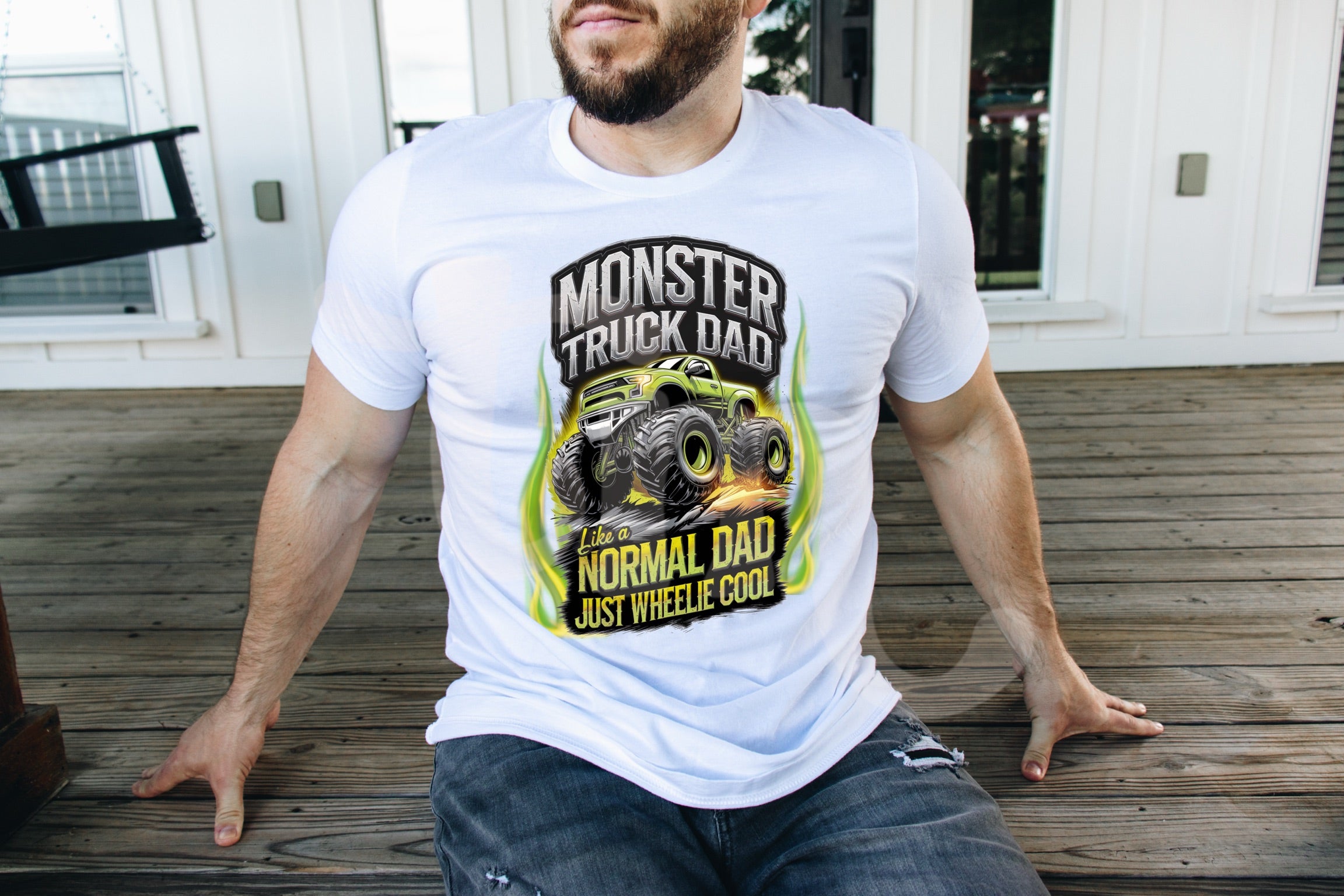 Monster Truck Dad MATTE CLEAR FILM