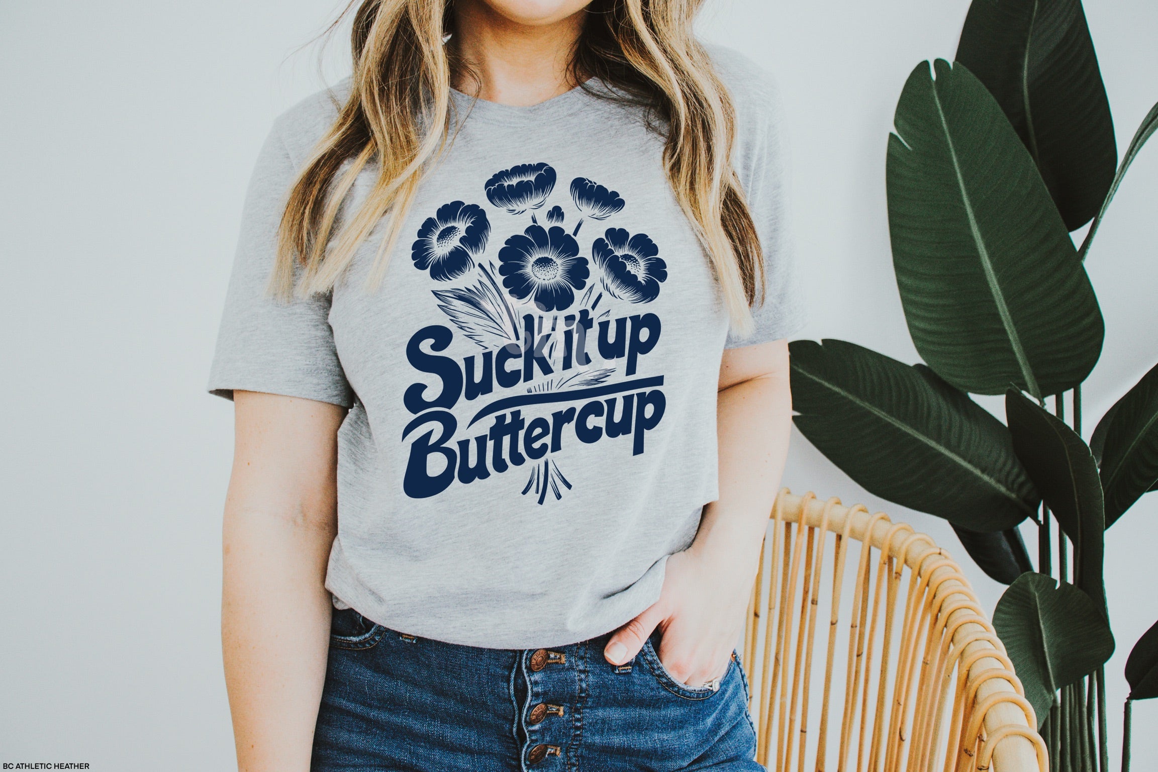 Suck It Up Buttercup NAVY INK