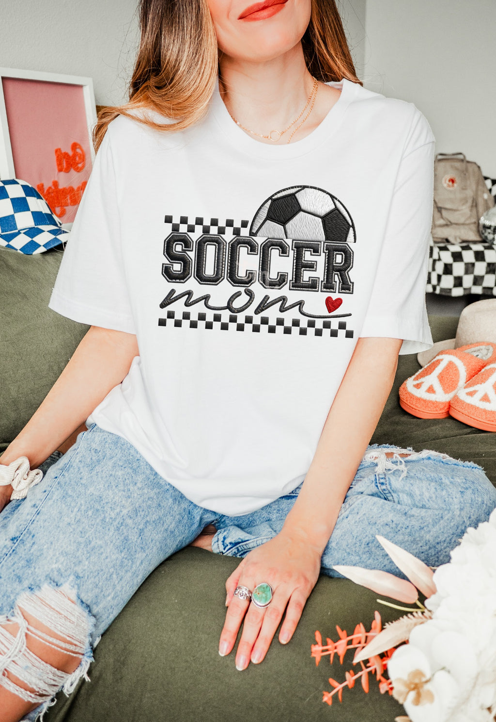 TMT // Faux Embroidery Soccer Mom MATTE CLEAR FILM