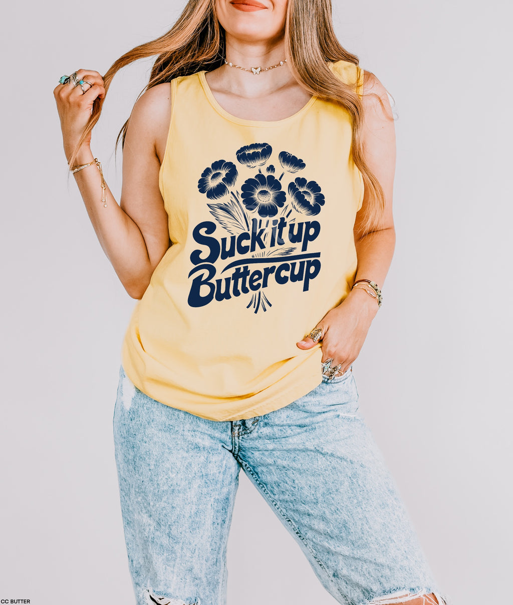 Suck It Up Buttercup NAVY INK