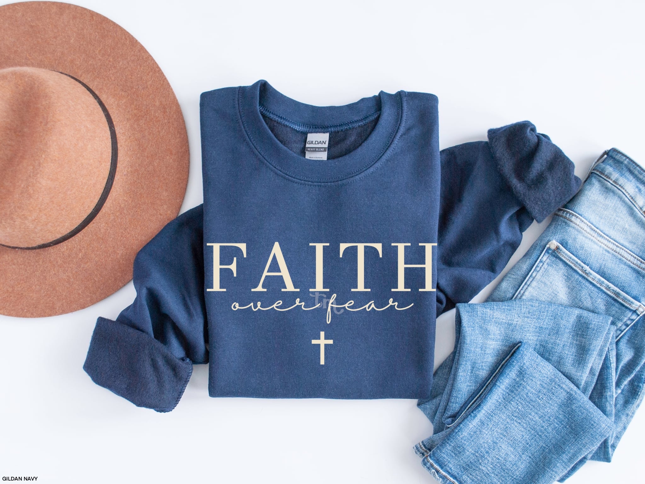 TMT // Faith Over Fear LIGHT TAN INK