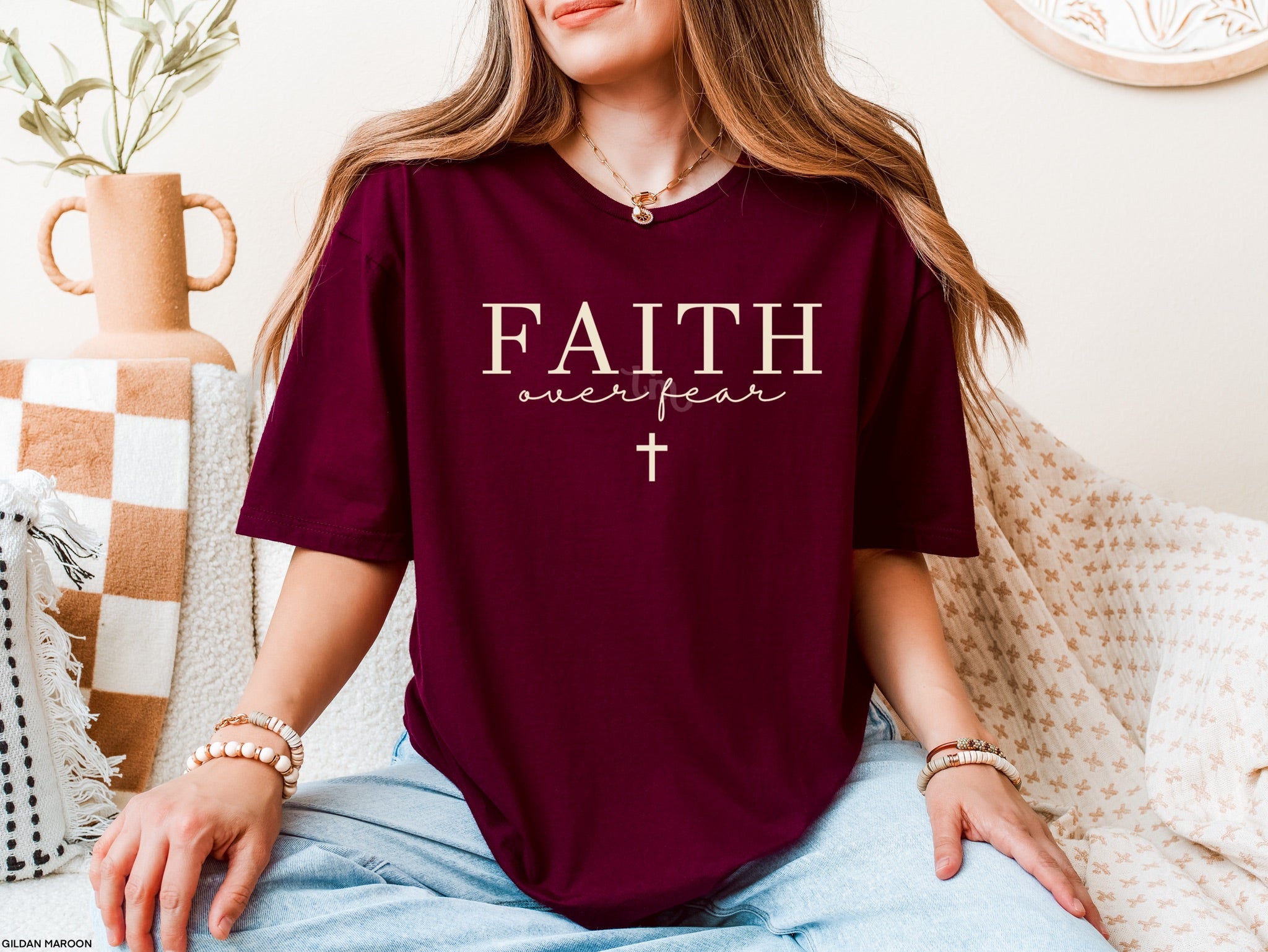 TMT // Faith Over Fear LIGHT TAN INK