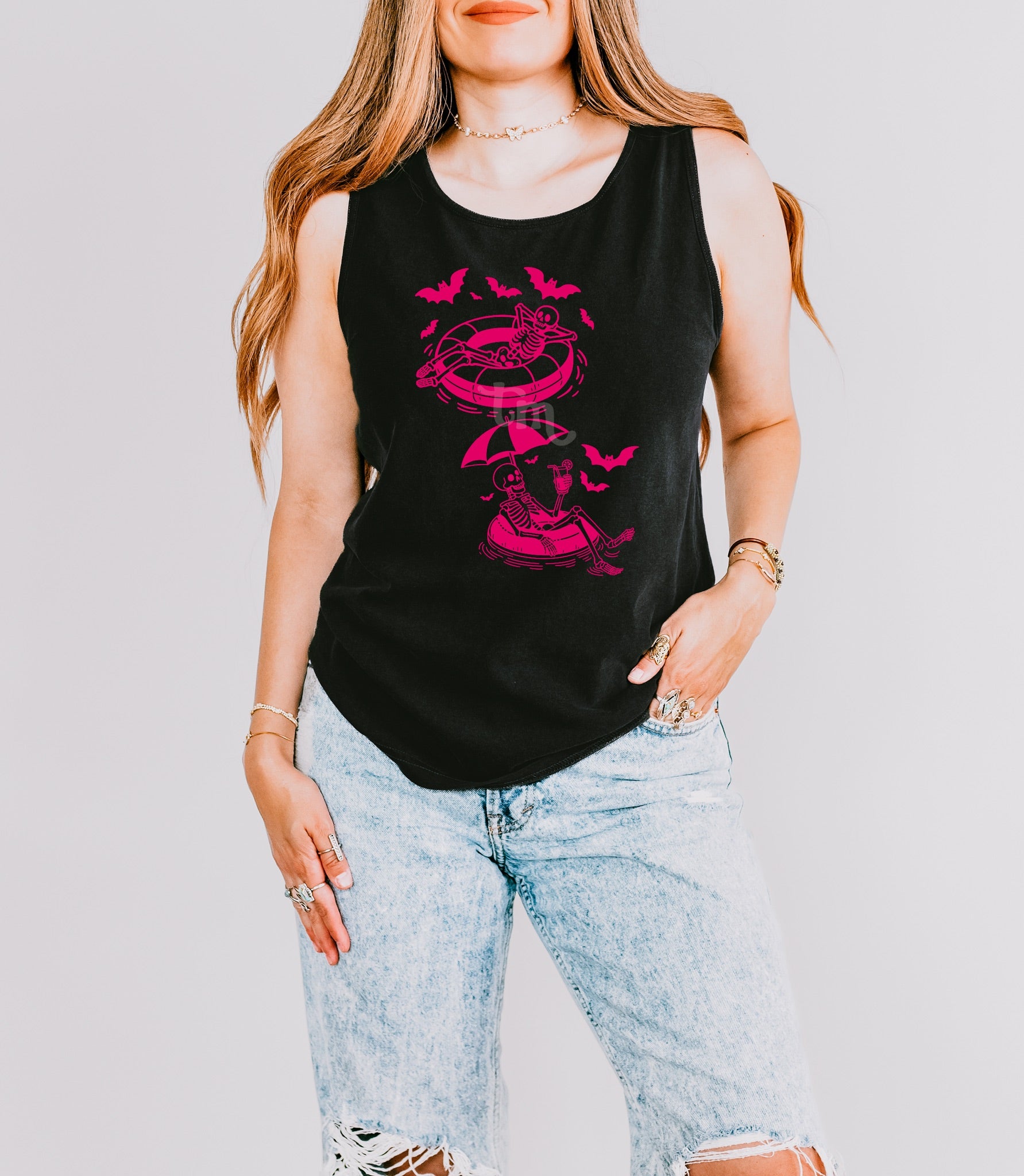 Floating Skellie Buddies HOT PINK INK