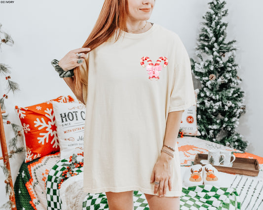 TMT // POCKET Coquette Candy Canes MATTE CLEAR FILM