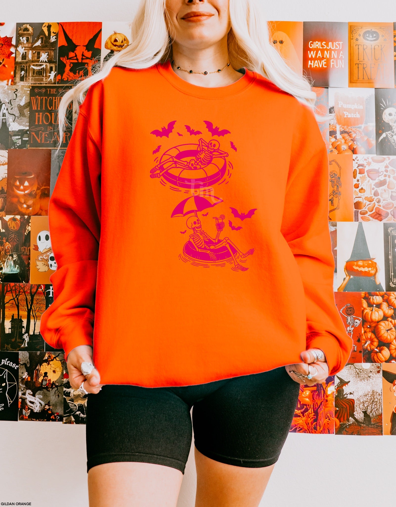 Floating Skellie Buddies HOT PINK INK