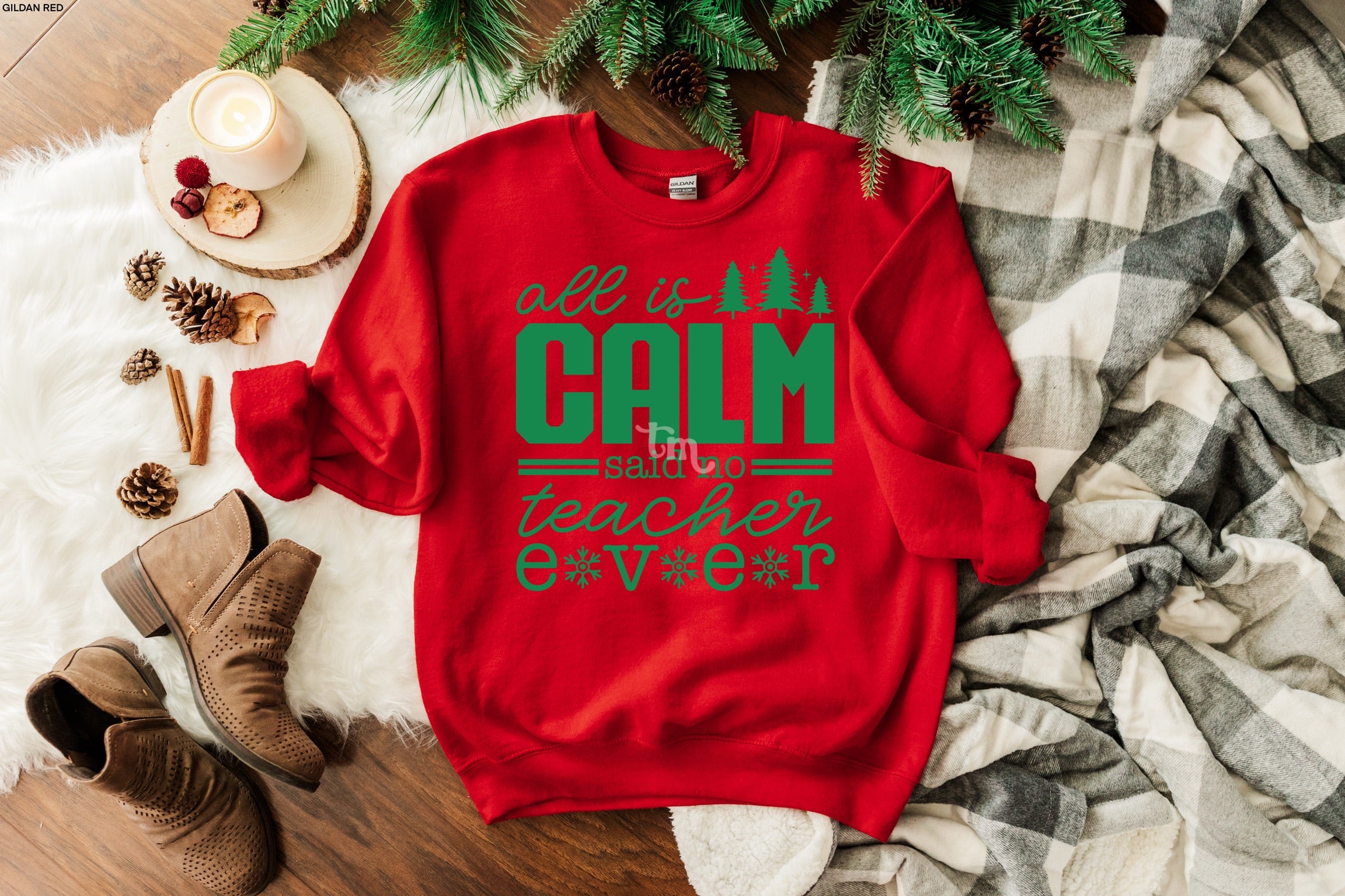 All is Calm Said No Teacher Ever KELLY GREEN INK