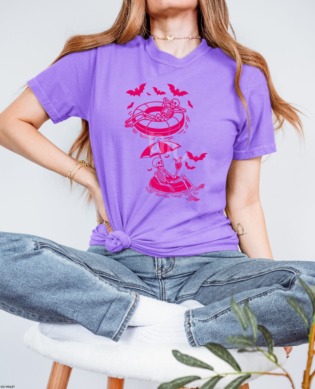 Floating Skellie Buddies HOT PINK INK