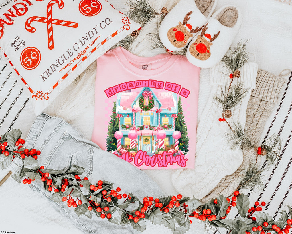 GLITTER Dreaming of a Pink Christmas MATTE CLEAR FILM