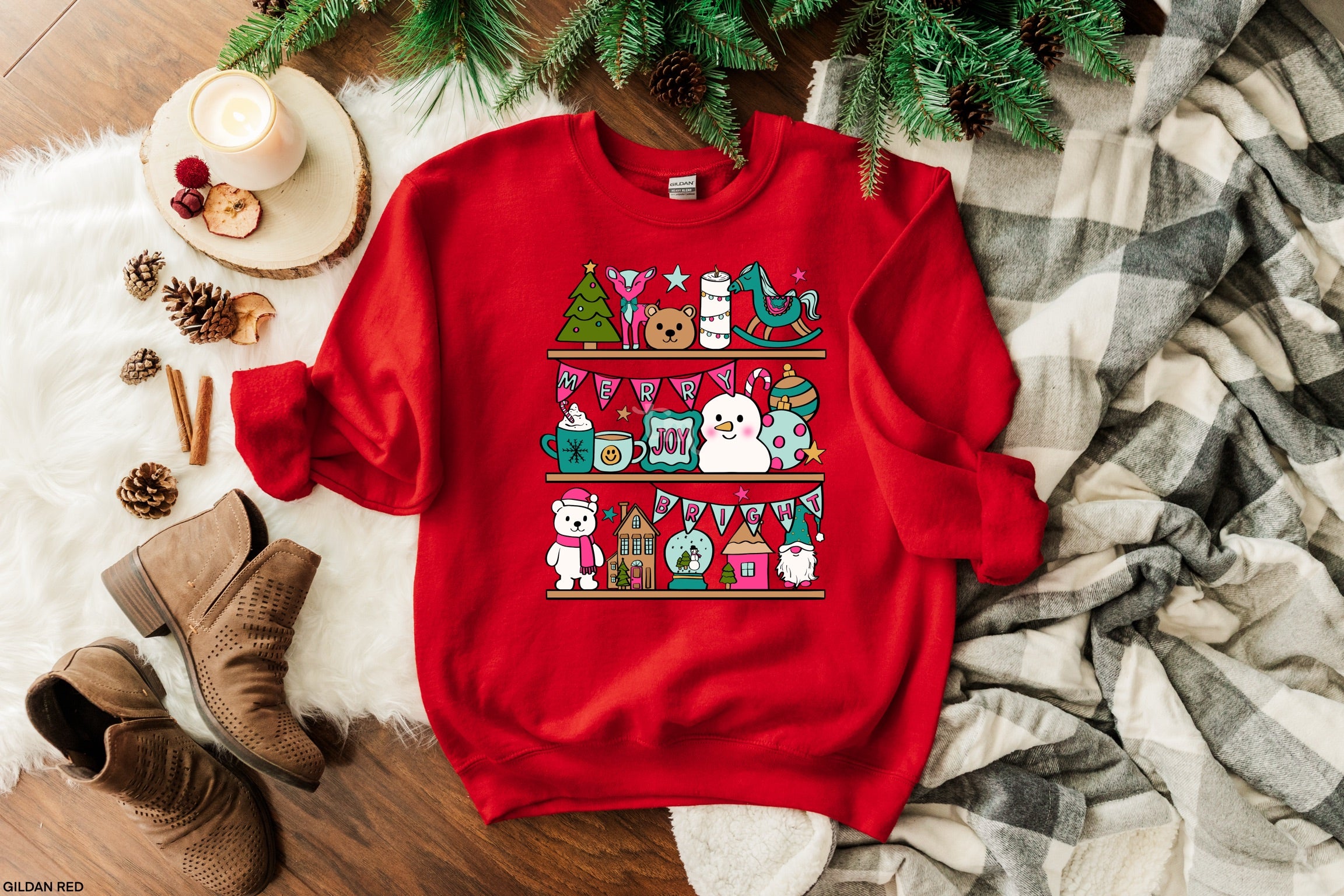 Christmas Shelves MATTE CLEAR FILM