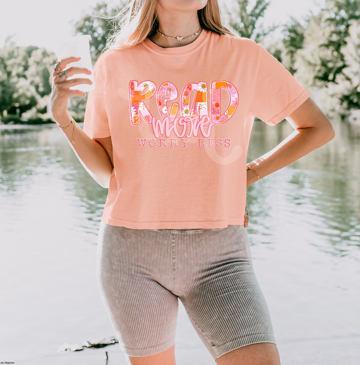 Read More Worry Less Bright Floral MATTE CLEAR FILM