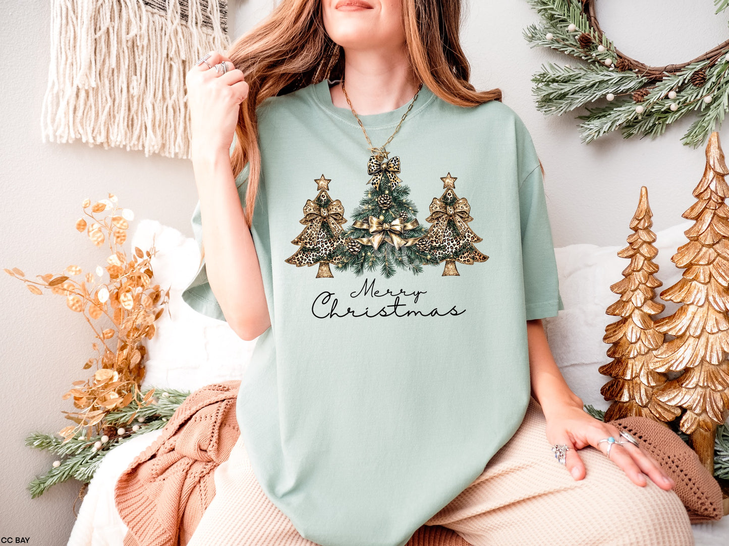 TMT // Merry Christmas Leopard Trees MATTE CLEAR FILM