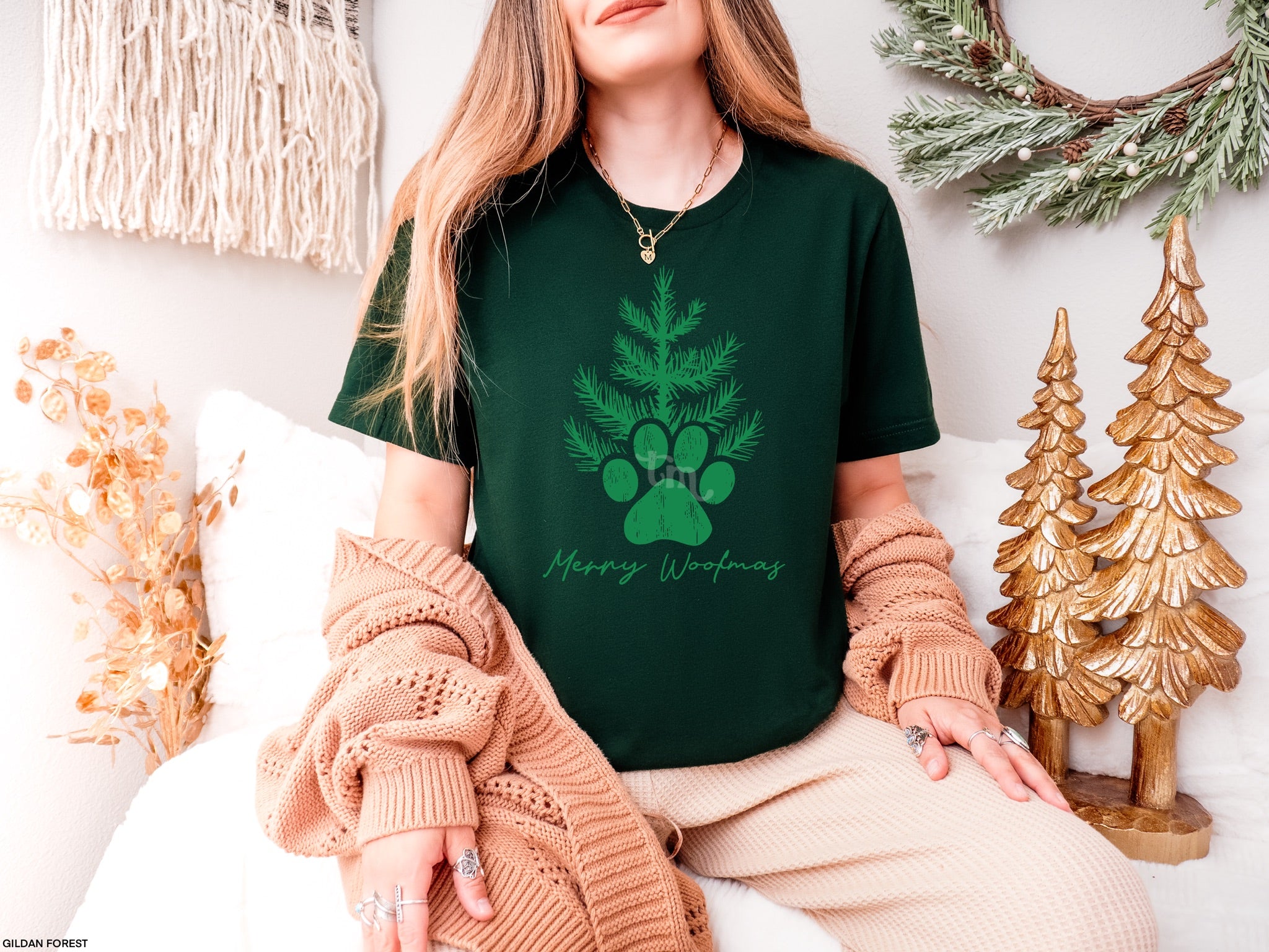 Merry Woofmas KELLY GREEN INK