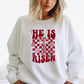 He Is Risen With Pocket BURGUNDY INK