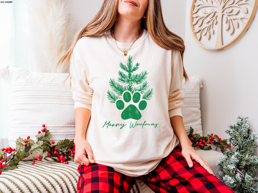 Merry Woofmas KELLY GREEN INK