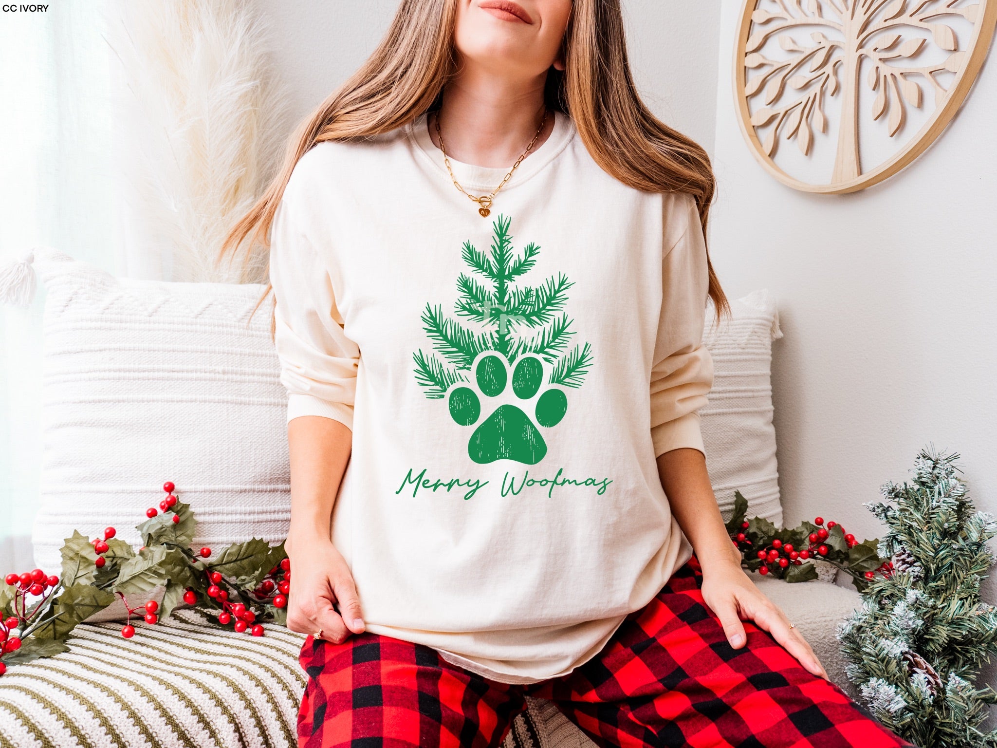 Merry Woofmas KELLY GREEN INK