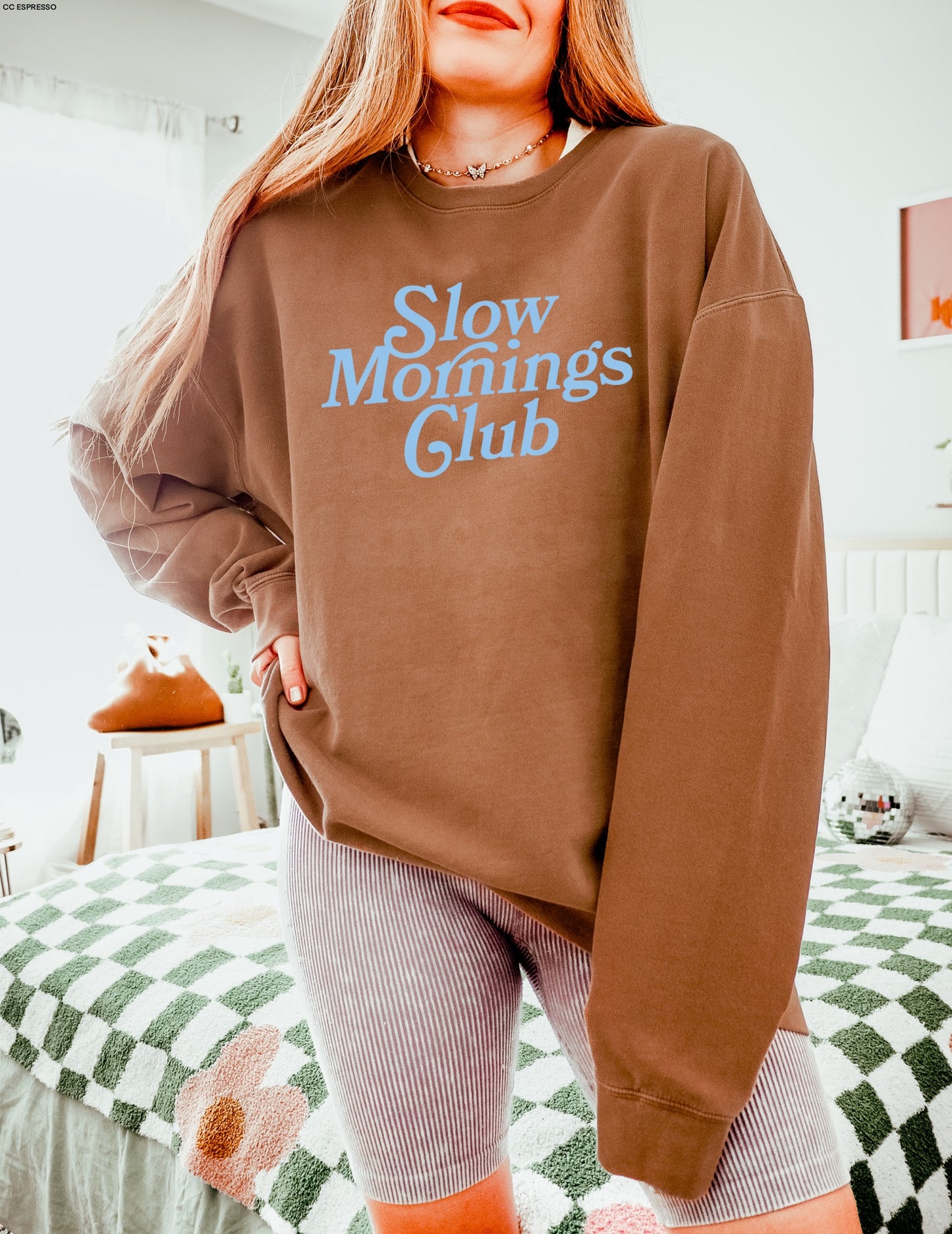 Slow Mornings Club LIGHT BLUE INK