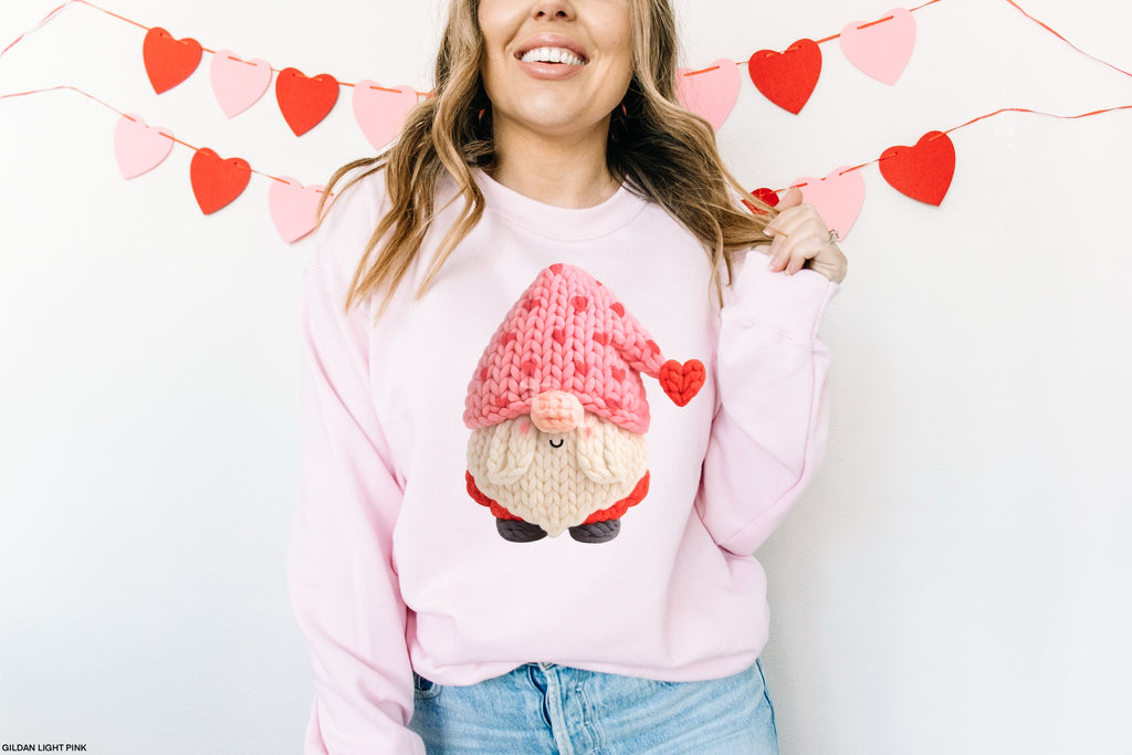 TMT // Faux Knit Valentine's Day Gnome MATTE CLEAR FILM