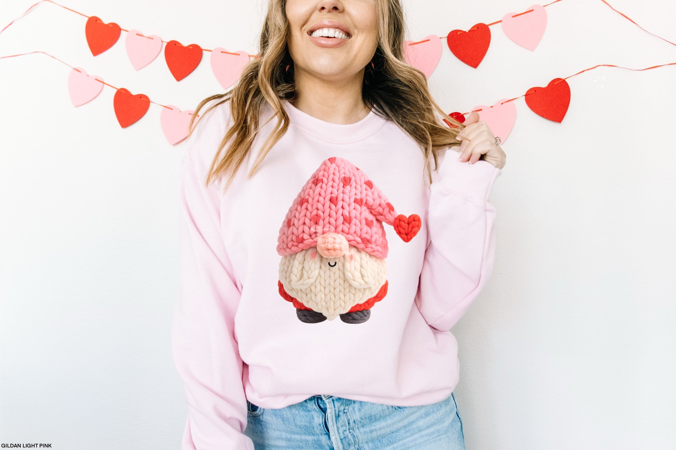 TMT // Faux Knit Valentine's Day Gnome MATTE CLEAR FILM