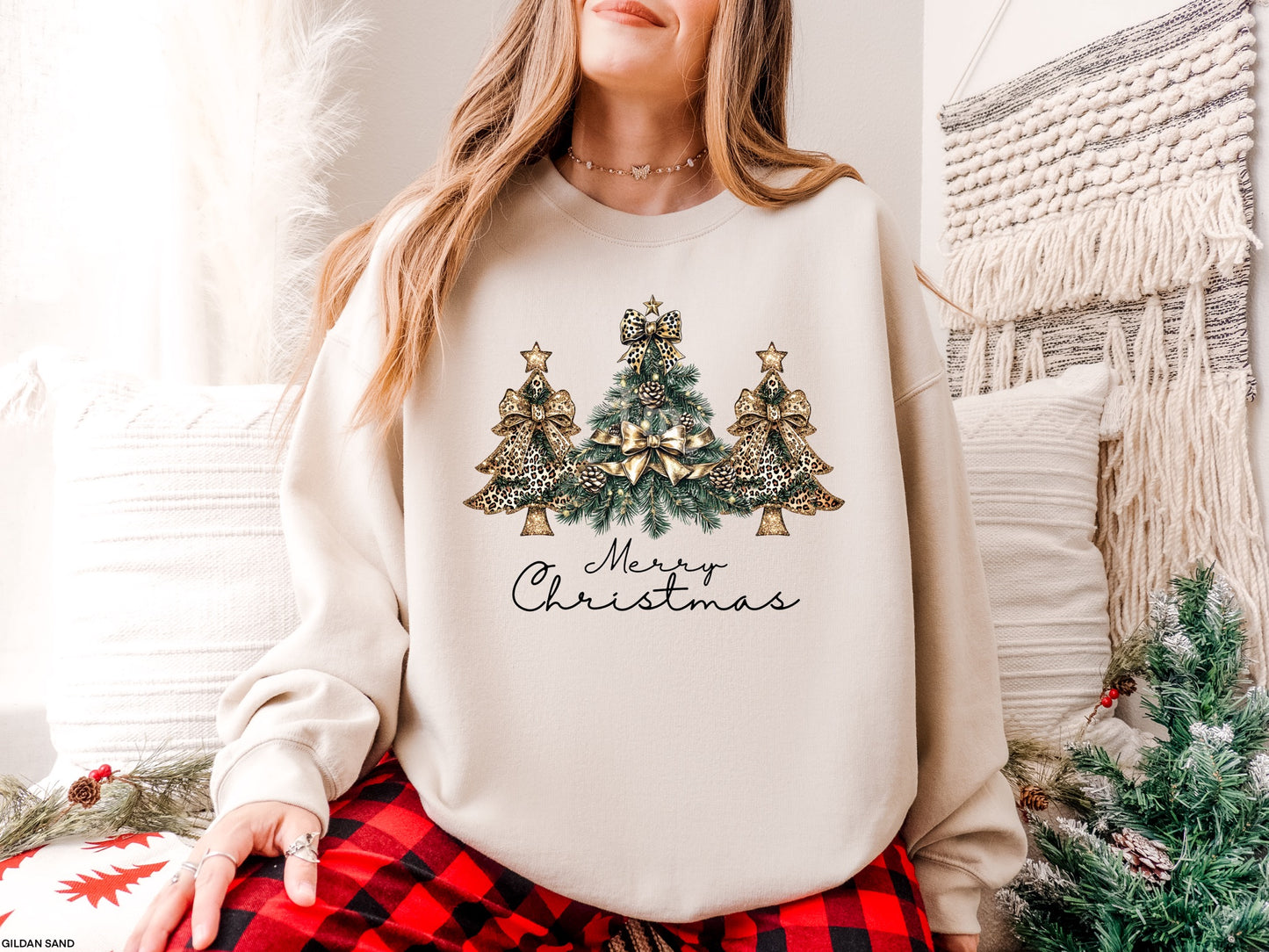 TMT // Merry Christmas Leopard Trees MATTE CLEAR FILM