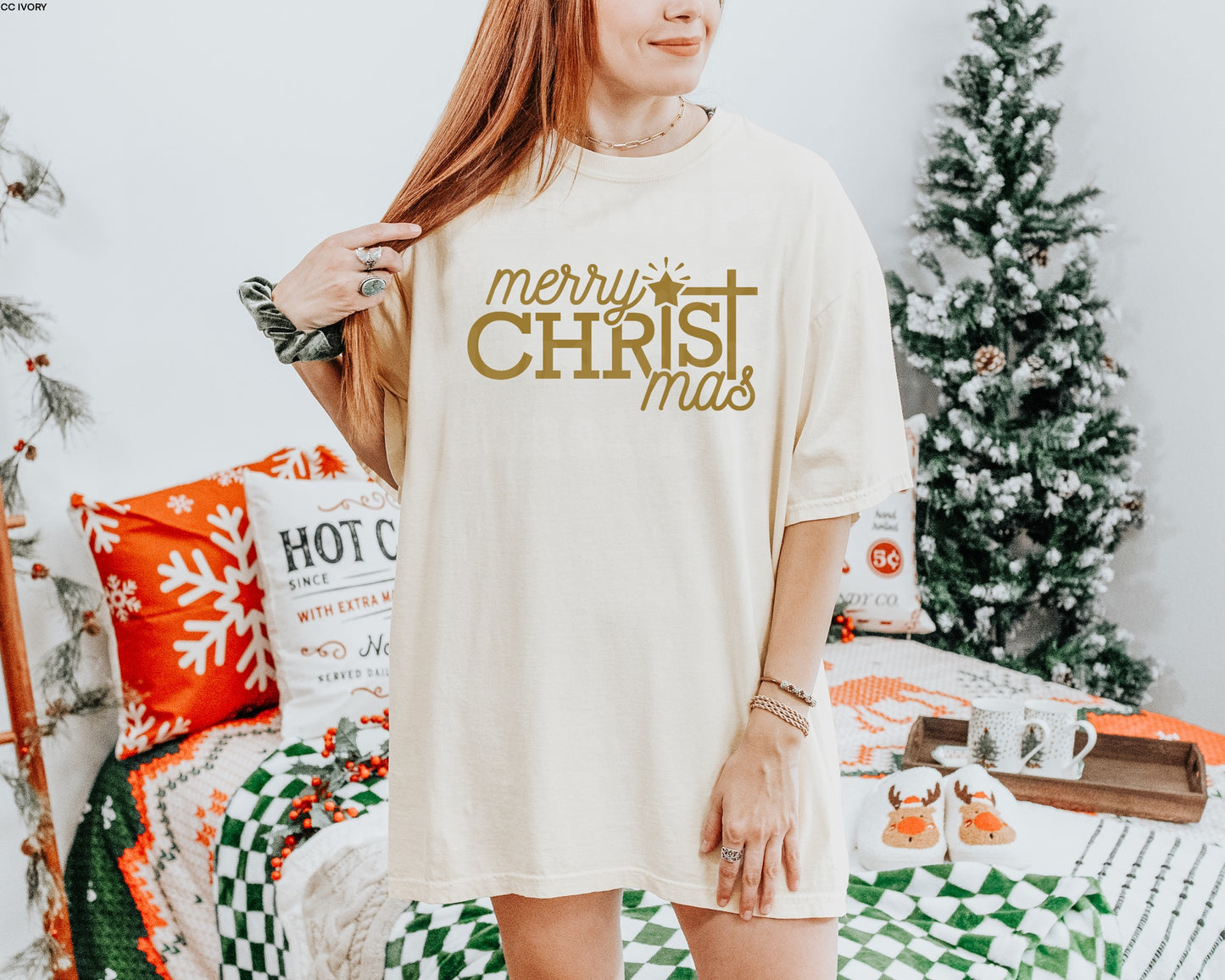 Merry ChrisTmas METALLIC GOLD INK