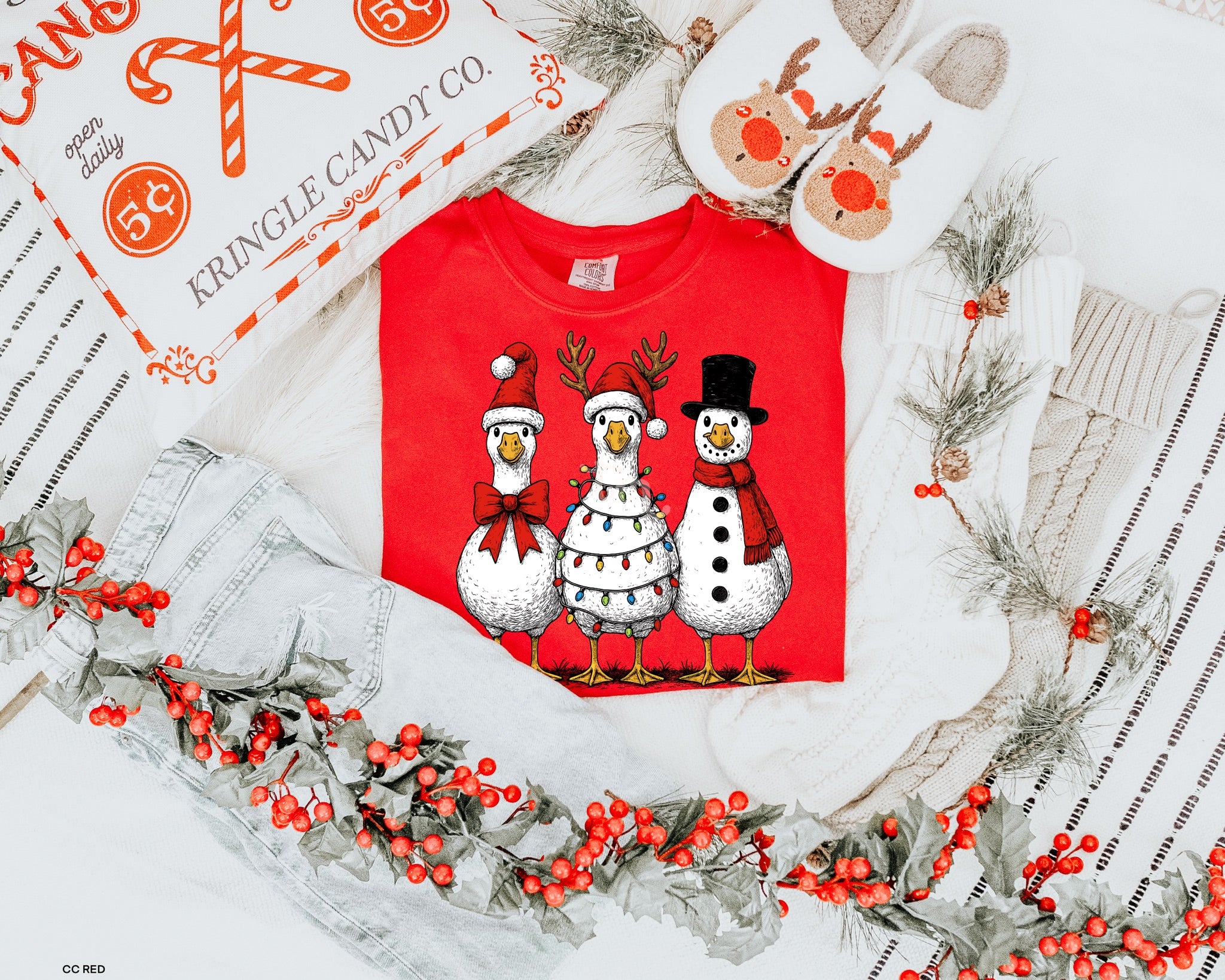 Christmas Goose MATTE CLEAR FILM is