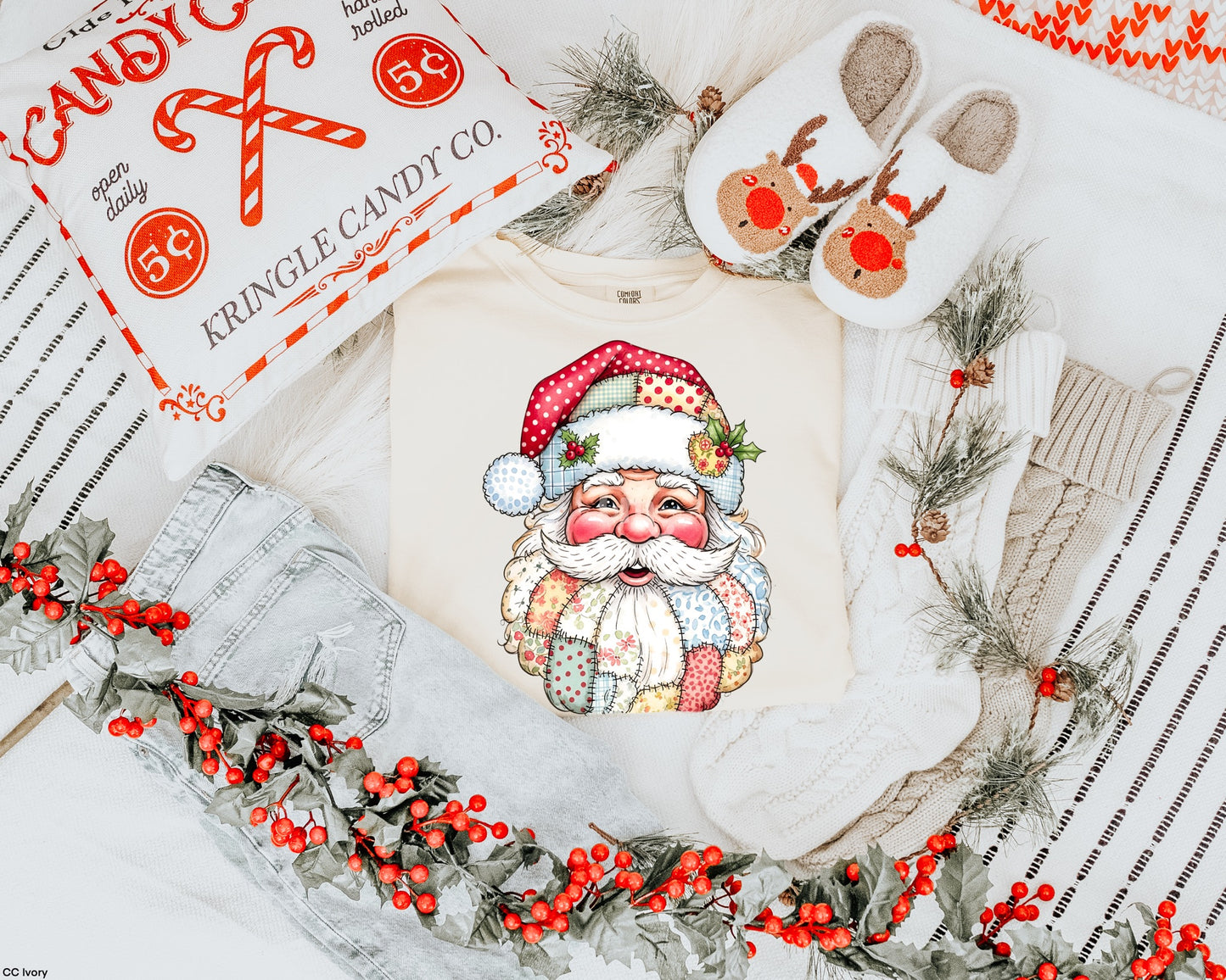 TMT // Patchwork Santa FULL SIZE + POCKET