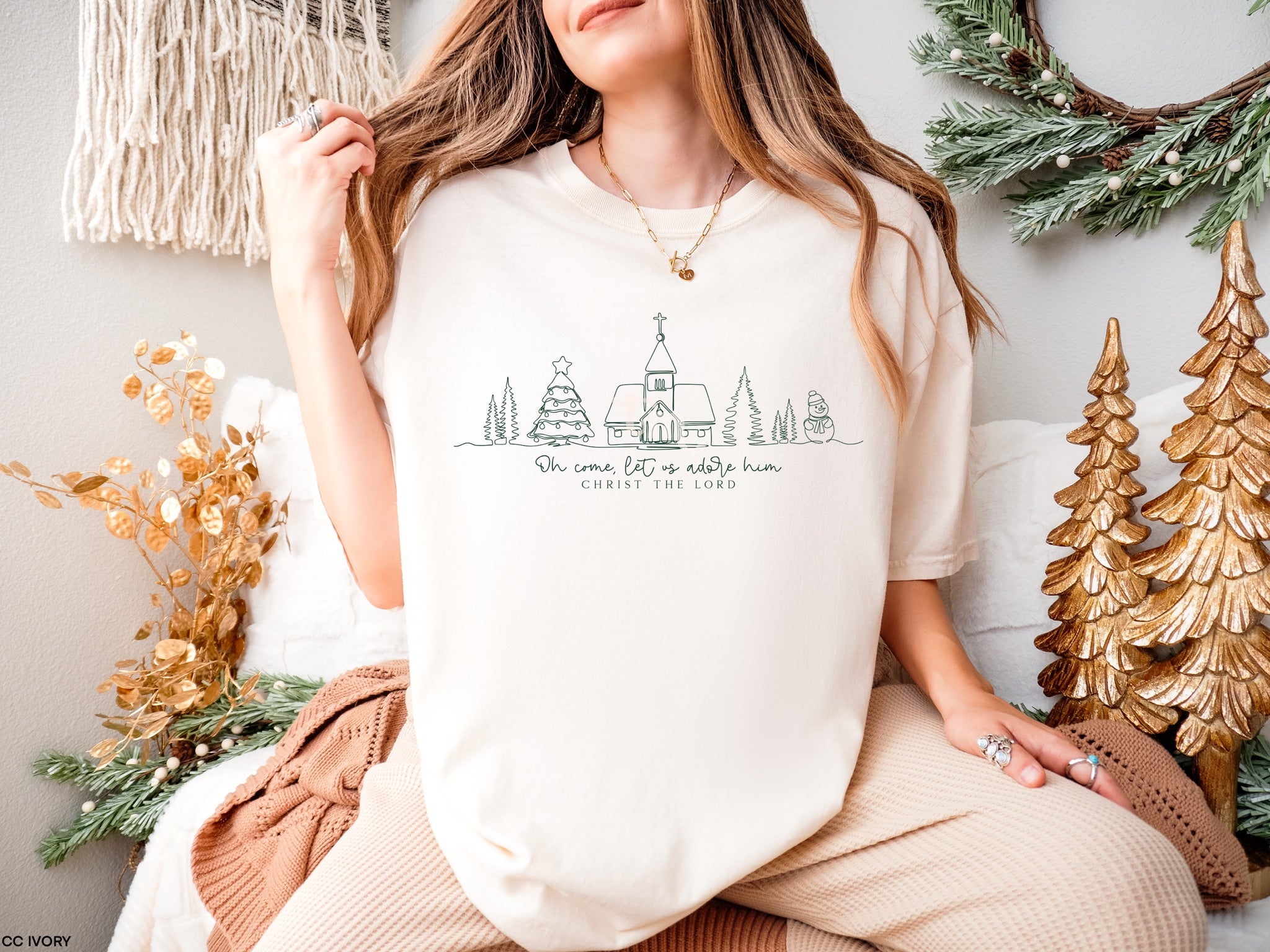 Let Us Adore Him HUNTER GREEN INK