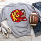 Sequin Glitter KC HELMET FULL SIZE + POCKET