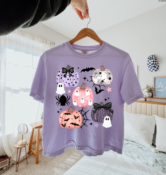 Spooky Pumpkin Collage MATTE CLEAR FILM