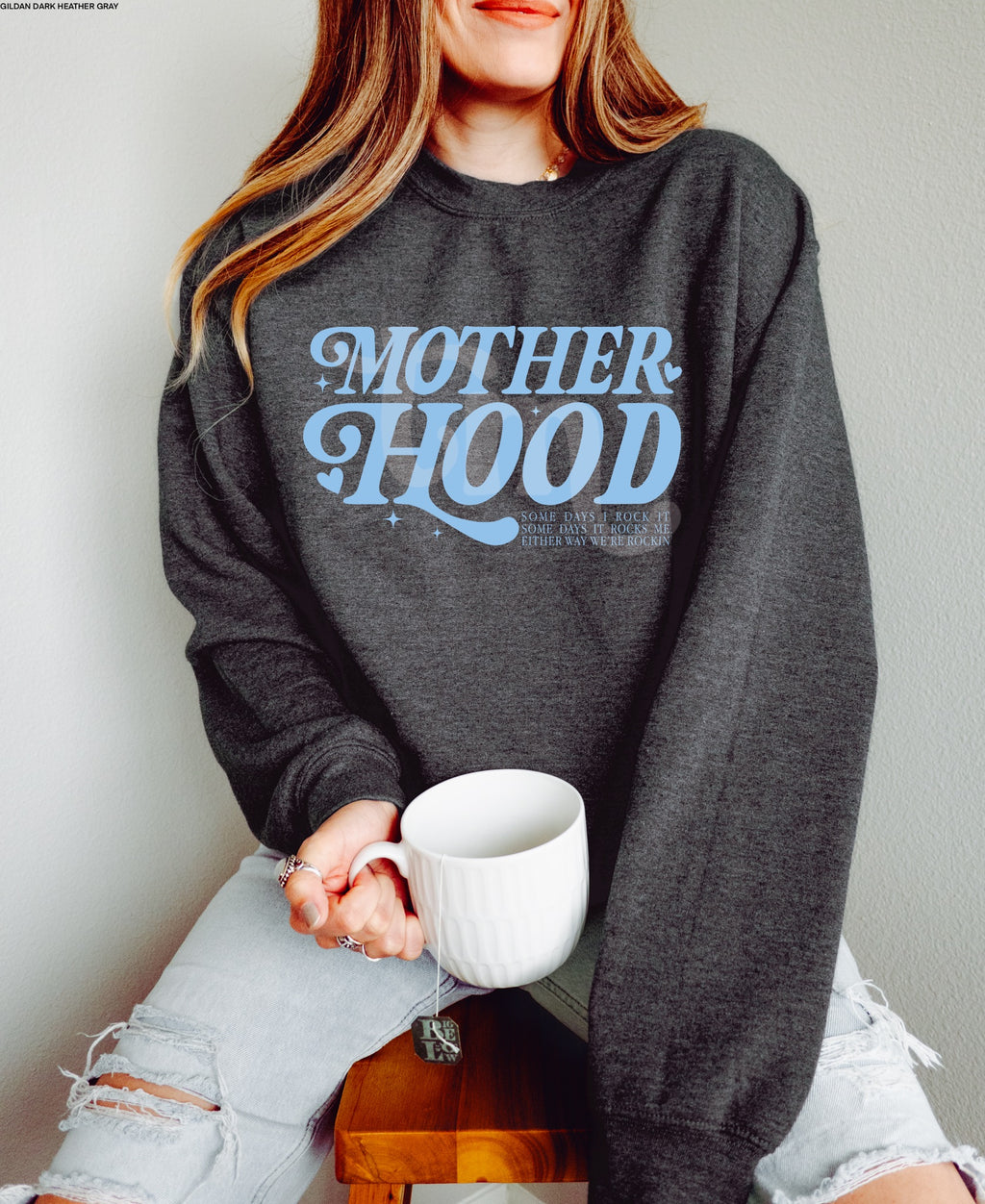 Motherhood Retro LIGHT BLUE INK