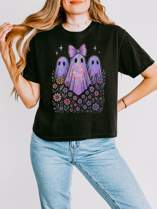 Purple Splatter Ghosts MATTE CLEAR FILM