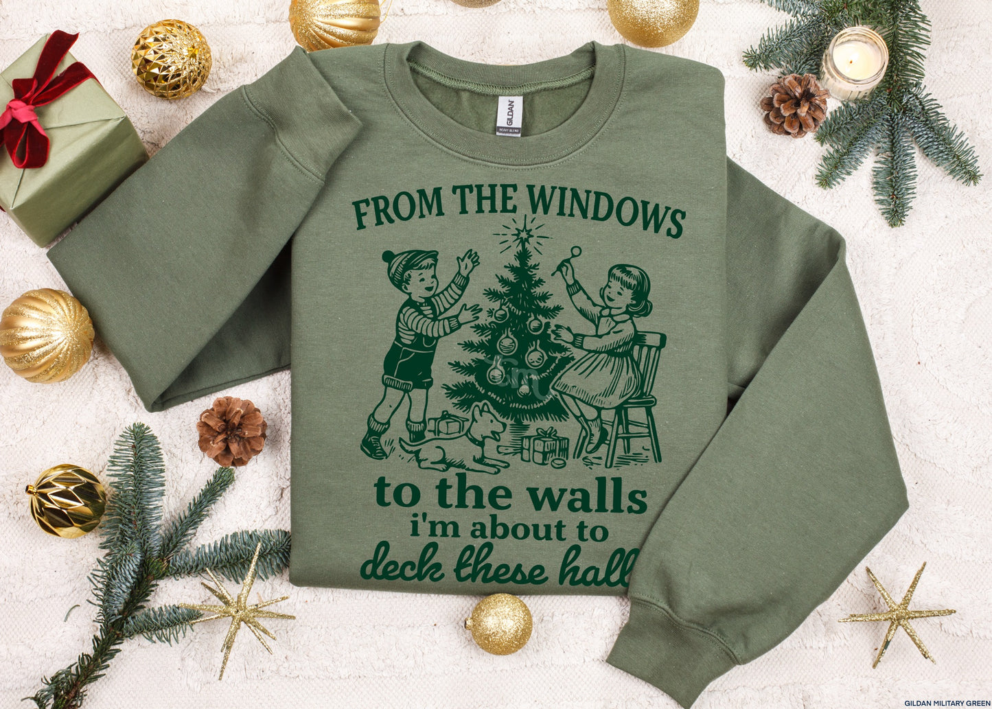 TMT // Deck These Halls HUNTER GREEN INK