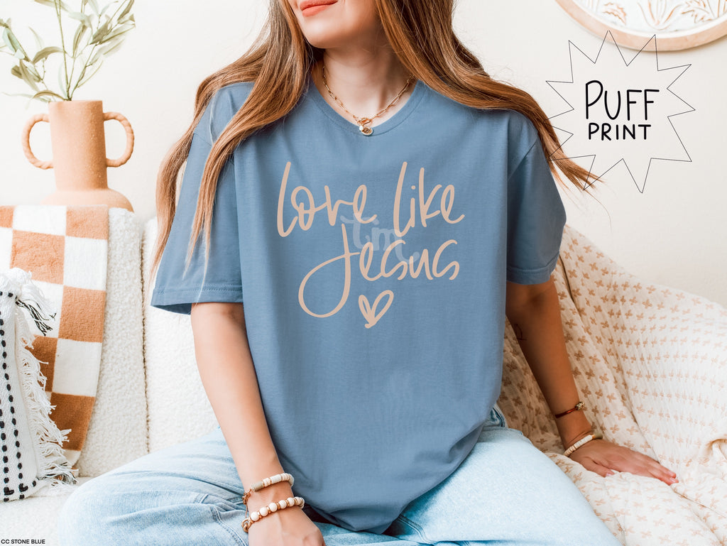 Love Like Jesus TAN PUFF