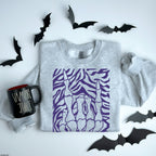 Zebra Skellie Hand PURPLE INK