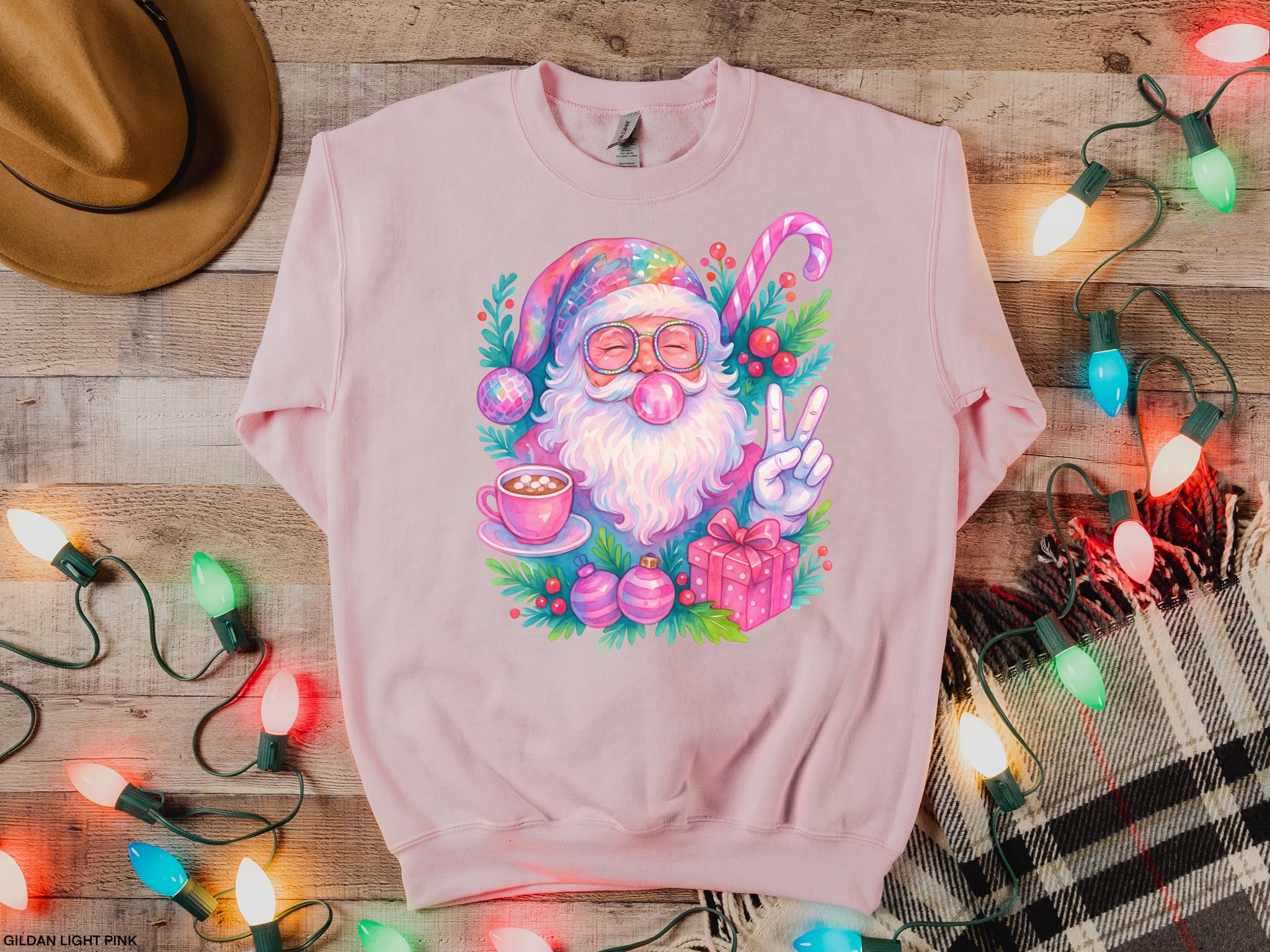 Watercolor Santa MATTE CLEAR FILM