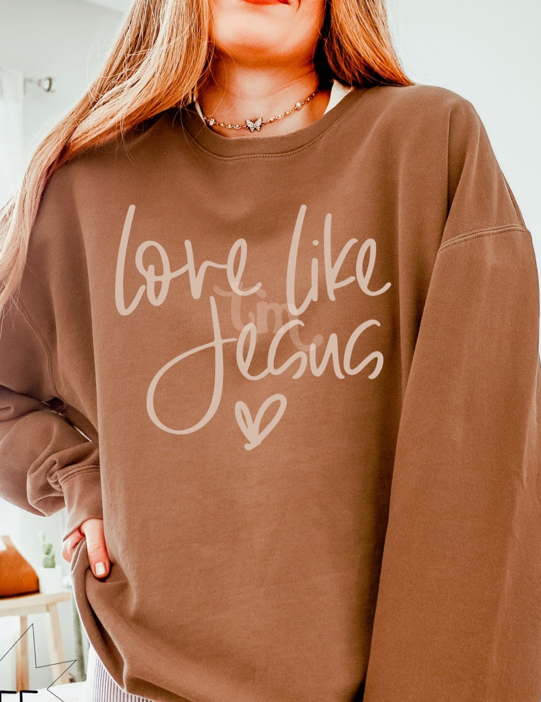 Love Like Jesus TAN PUFF