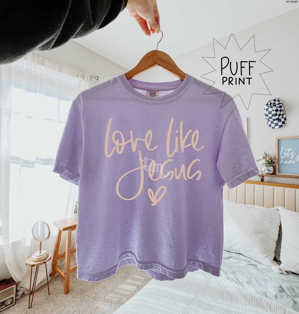 Love Like Jesus TAN PUFF