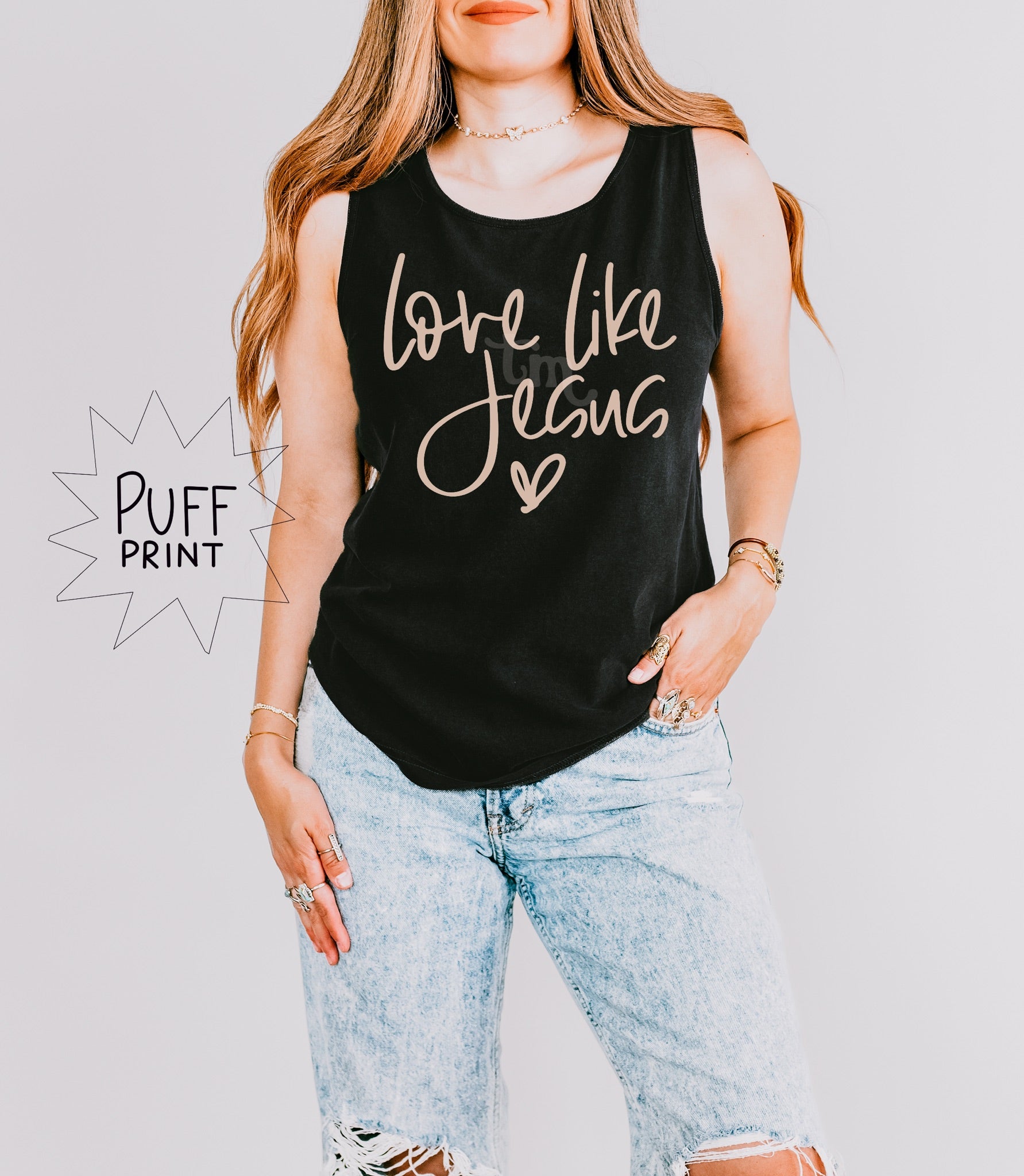 Love Like Jesus TAN PUFF