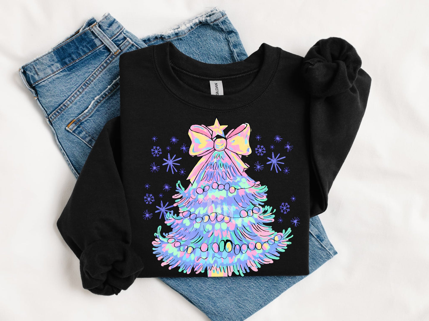 TMT // GLITTER Colorful Tree MATTE CLEAR FILM