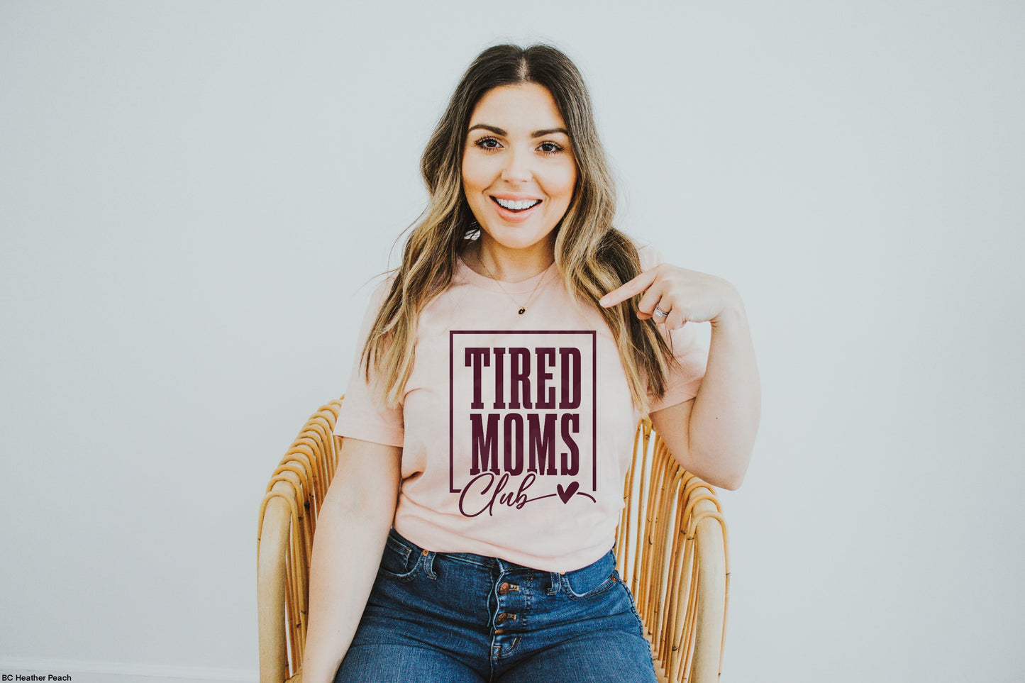 Tired Moms Club BURGUNDY INK