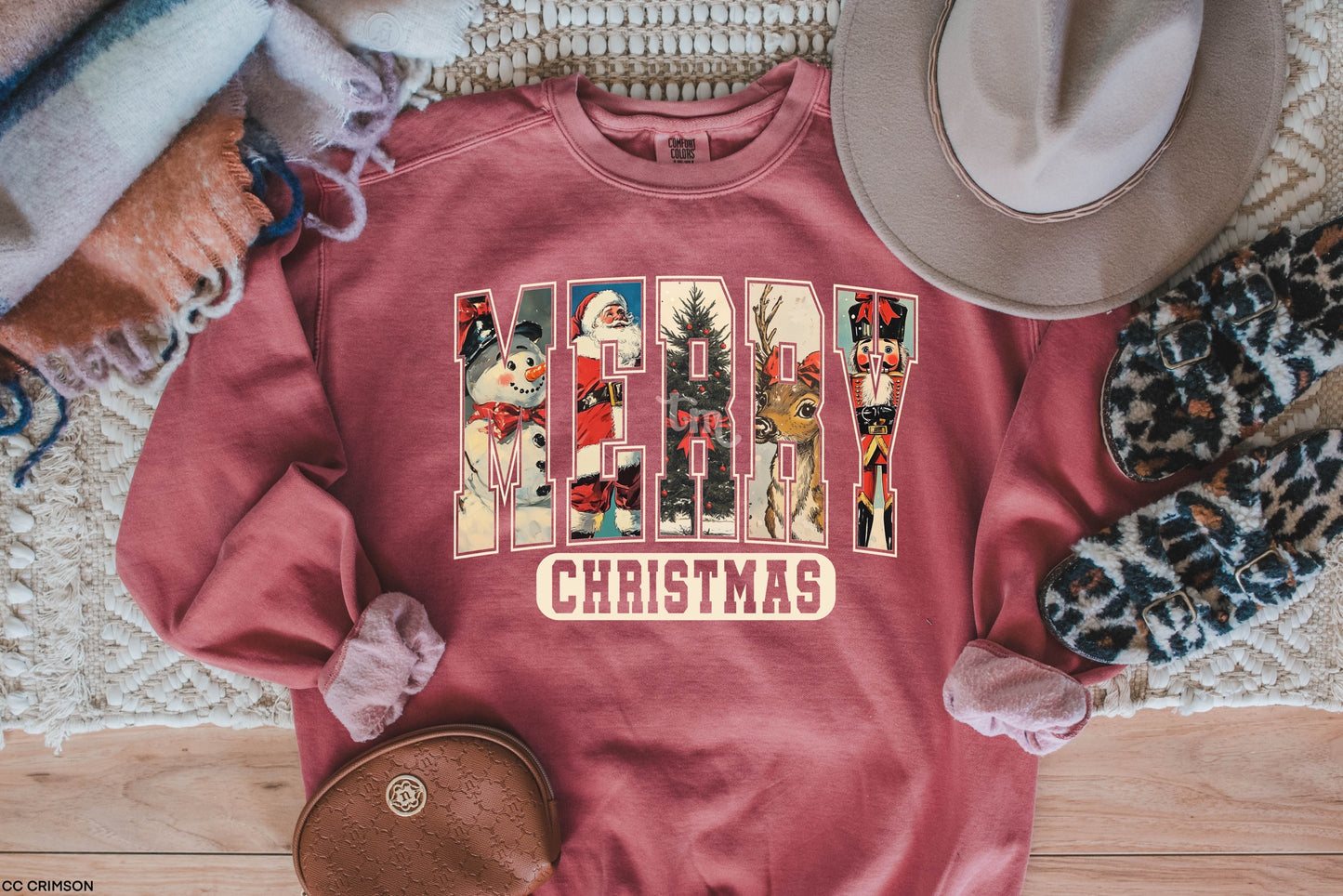 TMT // Vintage Merry Christmas MATTE CLEAR FILM
