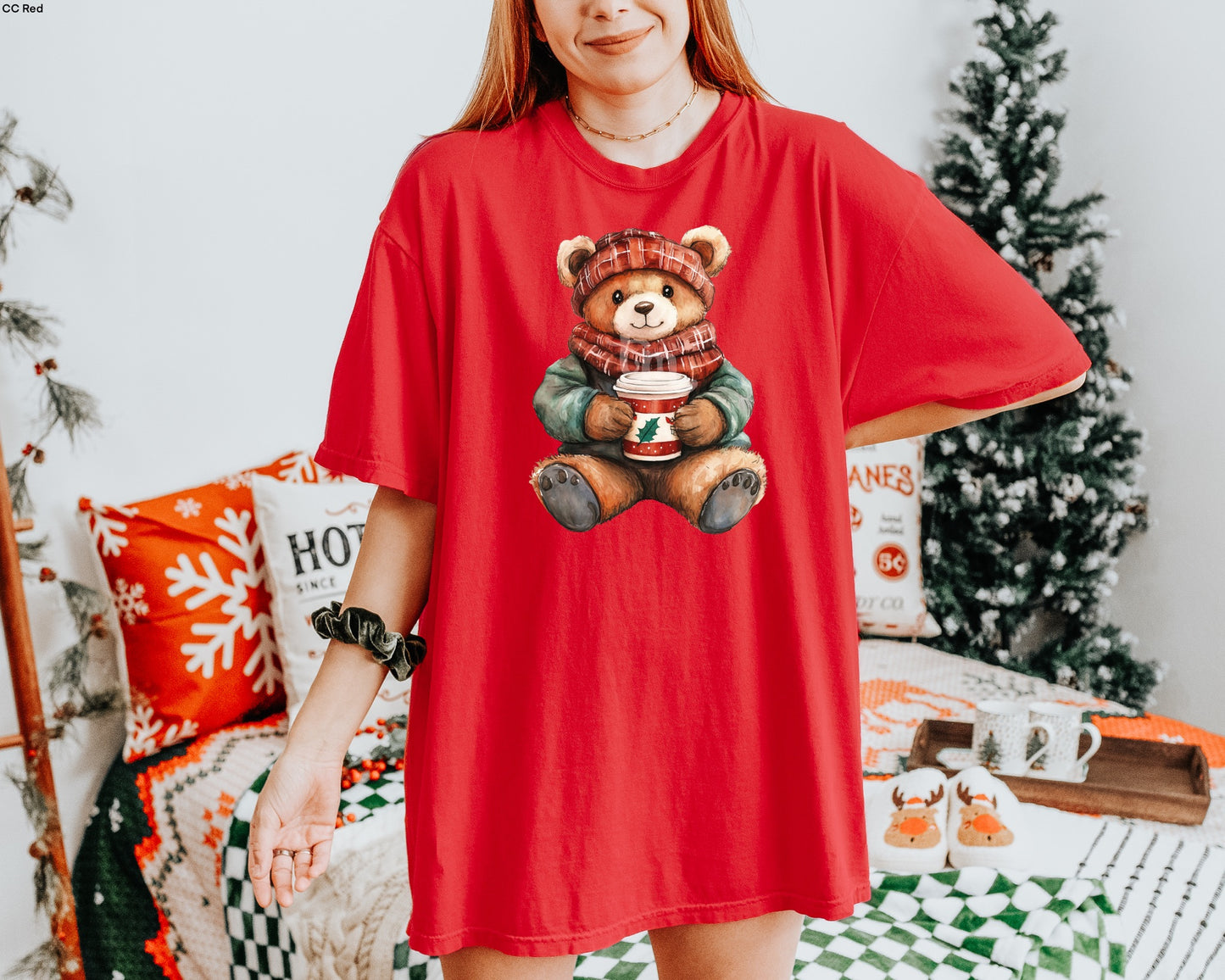 Winter Teddy Bear MATTE CLEAR FILM