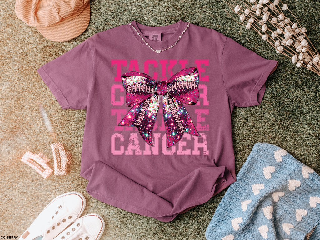 GLITTER Tackle Cancer MATTE CLEAR FILM