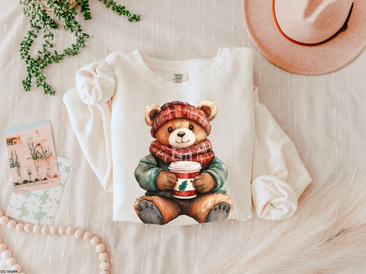 Winter Teddy Bear MATTE CLEAR FILM