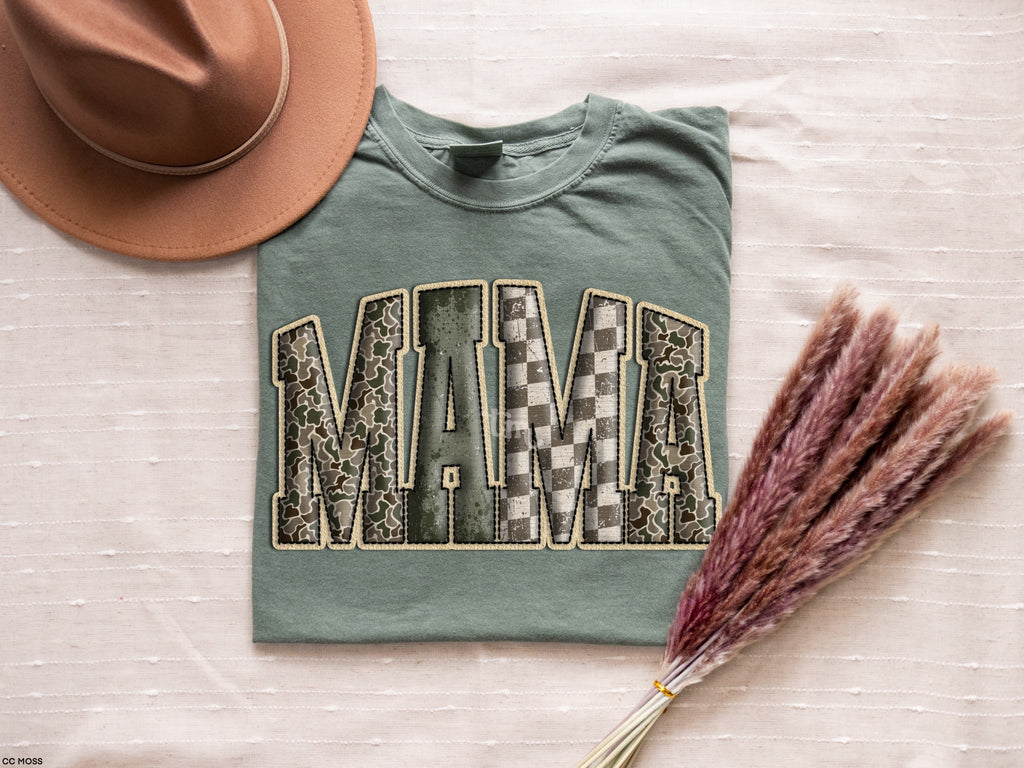 Camo Checkered Mama MATTE CLEAR FILM