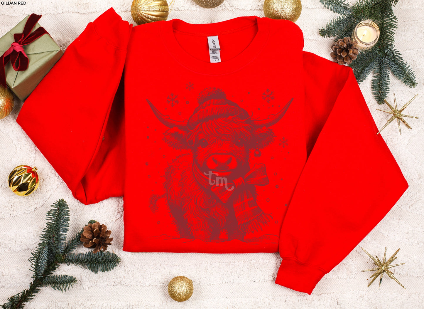 TMT // Highland Cow Winter RED INK