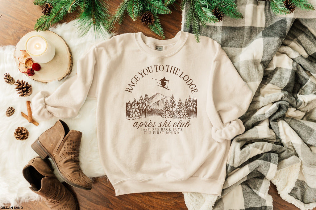 Race You to the Lodge DOE BROWN INK